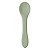 Kit Refeição Pratinho Ventosa Babador Colher Silicone Buba Verde - Imagem 8