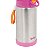 Garrafa Térmica Infantil Inox com Canudo Antivazamento Buba Rosa - Imagem 5
