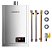 Aquecedor De Água A Gás Lorenzetti Lz 2300 De Inox Glp E Kit - Imagem 1