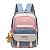 Mochila Feminina Estilo Coreana com Ursinho - Imagem 1
