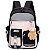 Mochila Escolar Grande Versão Coreana/Japonesa Antifurto Impermeável com Ursinho (6602) - Imagem 5
