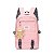 Mochila Feminina Escolar Grande Versão Coreana/Japonesa Antifurto Impermeável com Ursinho (6261) - Imagem 1