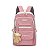 Mochila Escolar e Executiva Moda Japonesa/Coreana Antifurto Reforçada com Ursinho (8664) - Imagem 1