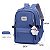 Mochila Escolar Grande Estilo Coreana com Estojo e Ursinho ( 6617 ) - Imagem 12