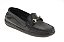Mocassim Feminino Couro Enfeite Preto Ouro Flexível La Botte - Imagem 1