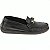 Mocassim Feminino Couro Enfeite Preto Ouro Flexível La Botte - Imagem 3