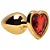 Plug Anal P Coração Dourado 7 X 2,8Cm Sexy Import - Imagem 8