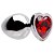 Plug Anal Metal Coração Pedra M Sensual Love - Imagem 6