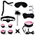 Kit Sado Black Wolf Rosa Bondage Sexy Import - Imagem 1