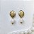 BRINCO ROMA JASPE MILK DOURADO - Imagem 1