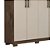 Guarda-Roupa Casal Clara 6 PT 3 GV Café/ Off White - Imagem 1