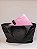 Bolsa Pointè Tote Grande - Preto forro Rosa - Imagem 1