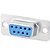 CONECTOR DB9 FEMEA 180° SOLDA FIO - Imagem 1
