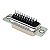 CONECTOR D26 MACHO 180º GRAUS SOLDA FIO - Imagem 2