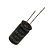 CAPACITOR ELETROLITICO BIPOLAR 470UF 35V RADIAL B42822-A7477-M 16X31MM SIEMENS - Imagem 2