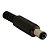 PLUG P4 2,1 PLASTICO PRETO 2,1x5,5mm - Imagem 1