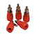 BORNE CX ACUSTICA PLAST 11X33MM VEMELHO - Imagem 2