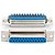 CONECTOR DB25 FEMEA 180° SOLDA FIO - Imagem 1