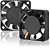 MICRO VENTILADOR 40X40X10 12V 0,11A 6500RPM RPM 3 PINOS ROLAMENTO - Imagem 2