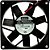 MICRO VENTILADOR 80X80X15MM 24V 0,10A AD0824HB-D76 C/ ROLAMENTO  ADDA - Imagem 1