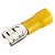 TERMINAL FASTON 6,3MM FEMEA 2,50 A 6MM² AMARELO - Imagem 2