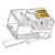 CONECTOR  RJ9 (RJ11 4X4) 4P4C TELEFONIA - Imagem 2
