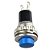 CHAVE PUSH BUTTON DS-316 NA SEM TRAVA AZUL - Imagem 2