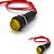 SINALEIRO OLHO DE BOI 10MM 220V XD8-2 AMARELO FIO VERMELHO - Imagem 2