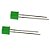 LED RETANGULAR 2X5X7 DIFUSO VERDE - Imagem 2