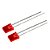 LED RETANGULAR 2X5X7 DIFUSO VERMELHO - Imagem 2