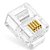 PLUG MODULAR RJ11 (6X4) 6P4C TELEFONIA - Imagem 1