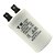 CAPACITOR PPM 3UF 450VAC CBB60 38X19X31X45MM FAS-ON TK - Imagem 2