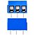 BORNE AZUL KRE2 KF-301 3 TERMINAIS 180 MINI - Imagem 2
