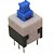 CHAVE BOTÃO 8X8MM COM TRAVA AZUL - Imagem 1