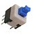 CHAVE BOTÃO 8X8MM COM TRAVA AZUL - Imagem 2
