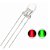 DIODO LED BICOLOR 3MM 2 TERMINAIS - VERMELHO E VERDE 3RG9HC - Imagem 1