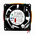 VENTILADOR DE PAINEL 80X80X38MM 110/220V EMBUTIDO MO75BA2HB ROLAMENTADO - Imagem 1