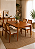 Conjunto Mesa Retangular com 4 Cadeiras de Palha - Imagem 1