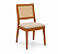 Conjunto Mesa Retangular com 4 Cadeiras de Palha - Imagem 2