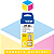 Tinta Brother BTD100 Amarelo | DCP-T230 | DCP-T430W | DCP-T530DW | DCP-T730DW | Original 108ml - Imagem 1