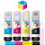 Kit Tinta Epson 544 compatível Ciano + Tinta Epson 544 compatível Magenta + Tinta Epson 544 compatível Amarelo + Tinta Epson 544 compatível Preto | L 1110 L 3150 L 3110  L 5190 | 70ml - Imagem 1