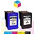 Kit HP 56 PRETO Compatível 19 ml + HP 57  COLORIDO Compatível 12 ml | C 6656 AB C 6656 AL C 6657 AB C 6657 AL - Imagem 1