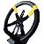 Volante Esportivo Lotse Kart K20 Tarja Amarela Suporte Dash - Imagem 3