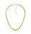 Colar Dourado Malha Maléavel 4mm 35cm+10cm Extensor Banhado a Ouro 18k - Imagem 1