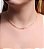 Choker Elos finos 35cm +10cm de Extensor Banhado a Ouro 18k - Imagem 3