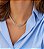 Choker Elos finos 35cm +10cm de Extensor Banhado a Ouro 18k - Imagem 2