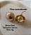Brinco Esfera M Thassia Folheado no Ouro18k - Imagem 3