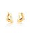 Brinco Argola Triangular Banhada em Ouro18k - Imagem 1