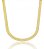 Colar Dourado Fita 6mm Banhado em Ouro18k - Imagem 1
