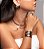 Colar Dourado Fita 6mm Banhado em Ouro18k - Imagem 4